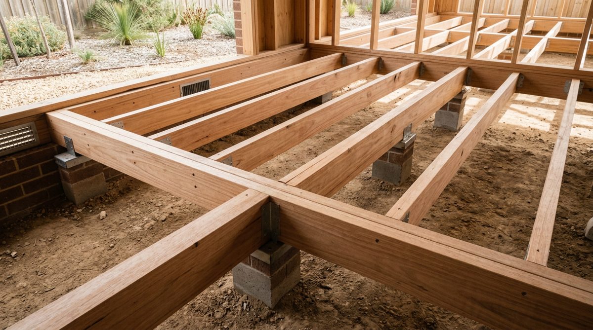 Clean, repaired structural timber framing by YBMT after termite damage